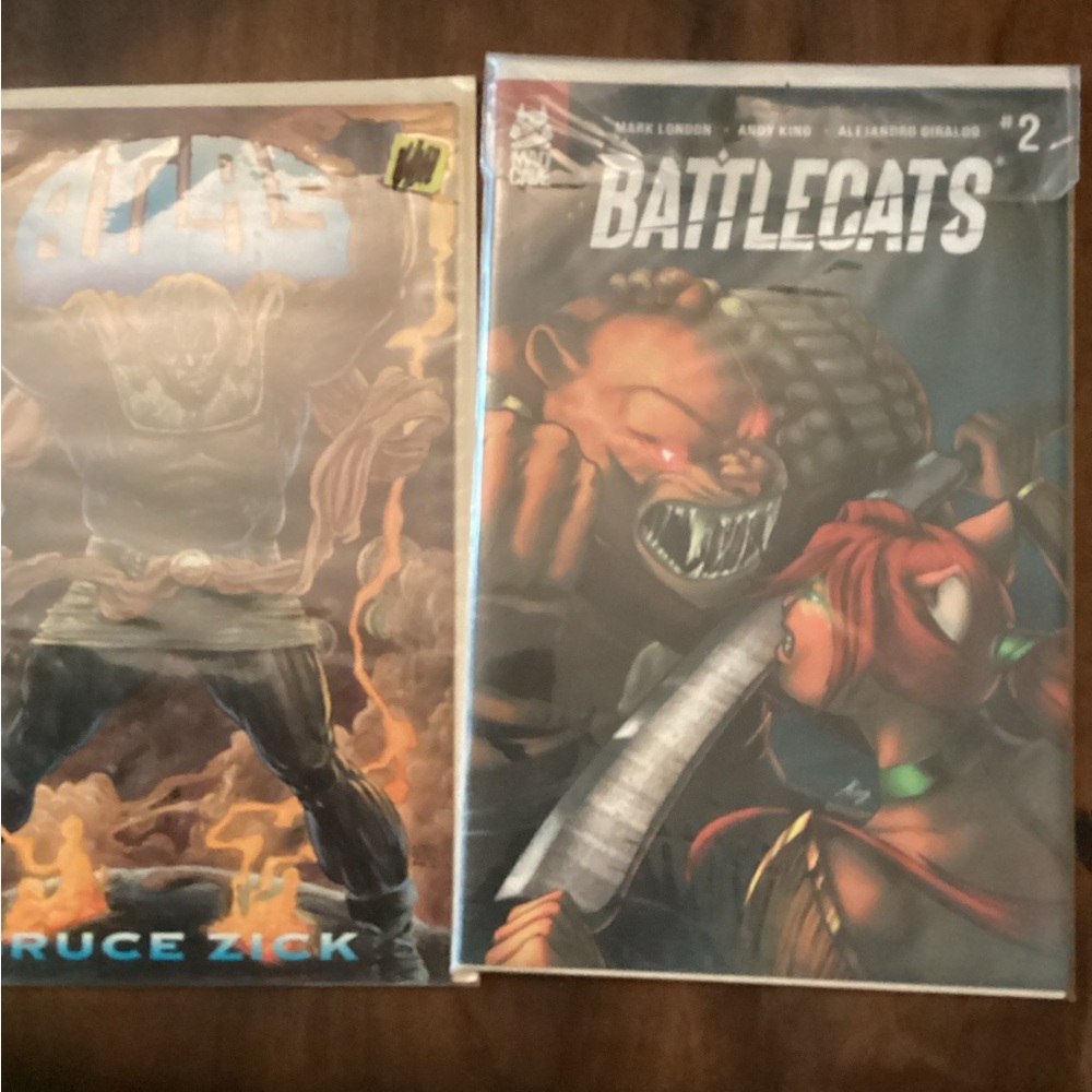 Atlas and Battlecats/ 2 Comic Books